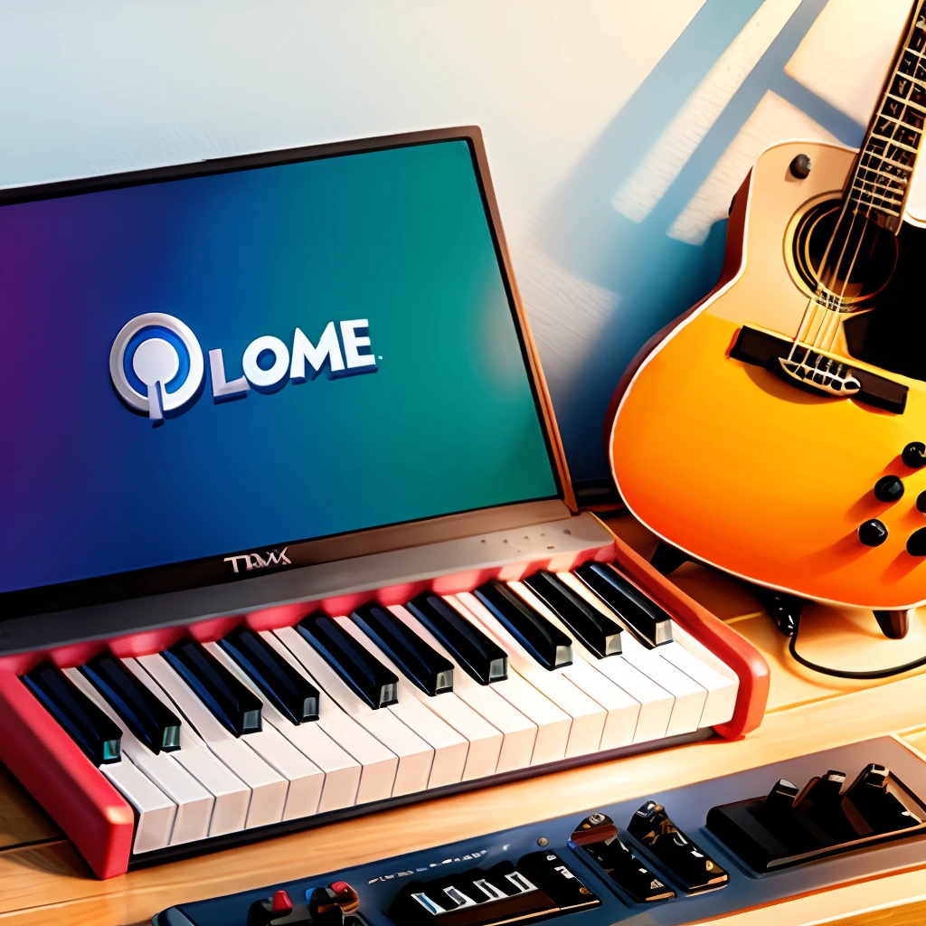 Imagem personagem pixar. Home tocando teclado
