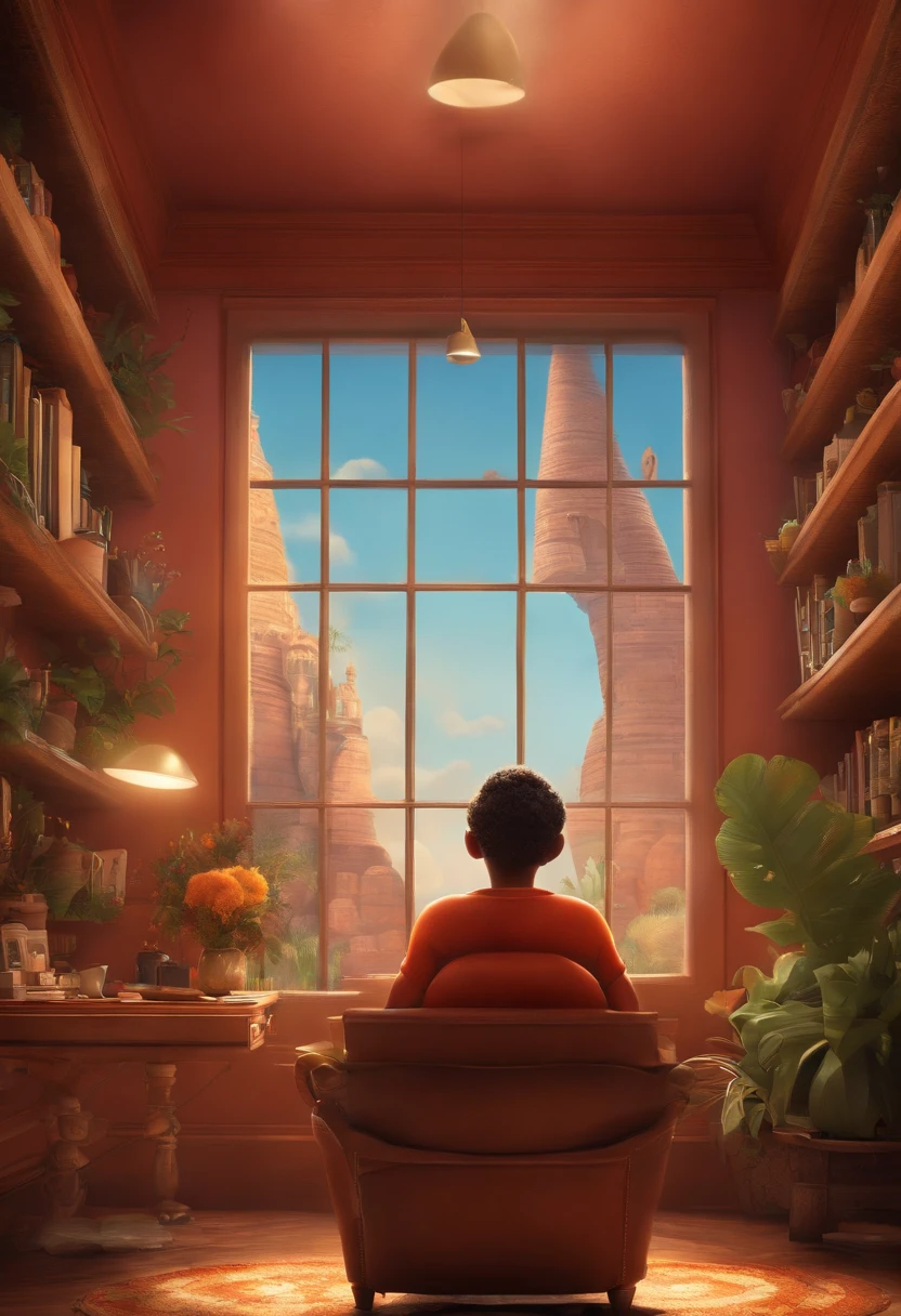 A Dream Architect Inspired by Pixar Animation, de perto. The character takes center stage with captivating facial expressions, oferecendo um toque de irrealidade