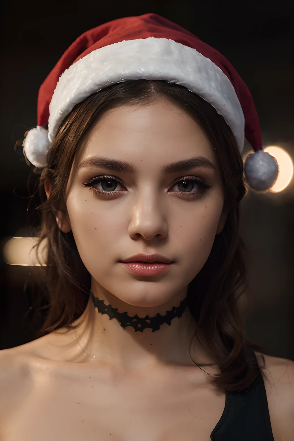 Sexy Santa Claus Clothes, (((Ultra vivid details of the real demon.))), LG QLED super resolution, real and relaxed super depth of field