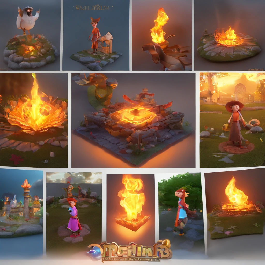 Create a captivating image of Lily, a young and fearless leader with an affinity for fire magic. She's known for her courage, passion, and unwavering determination. The image should capture her adventurous spirit and her role as a guardian in a magical world. Make sure it's suitable for and conveys a sense of wonder and excitement