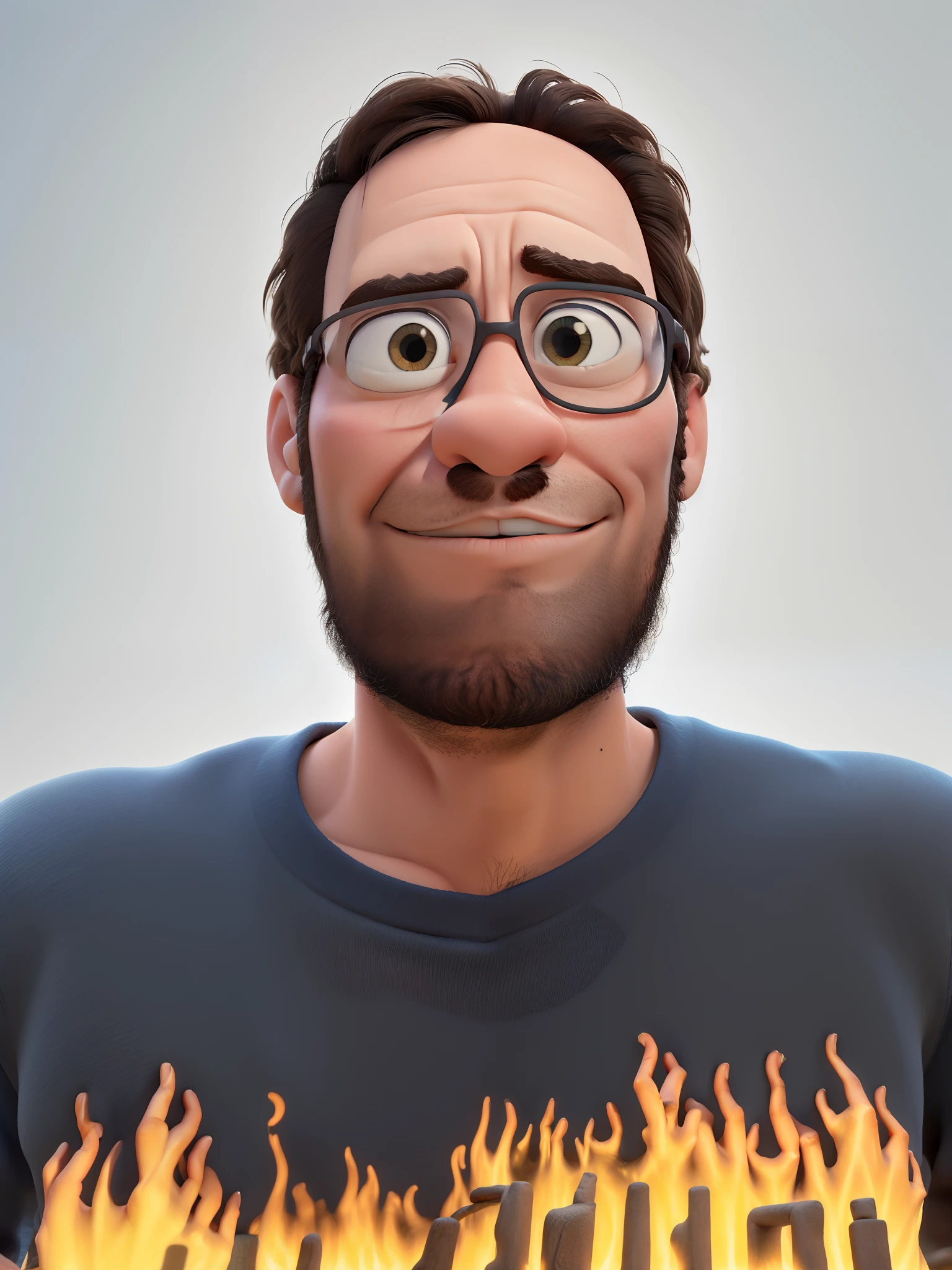 Obra-prima, de melhor qualidade, homem, estilo Disney Pixar, alta qualidade