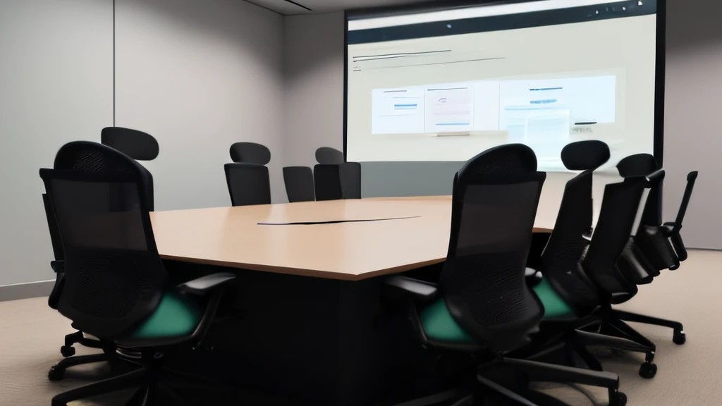 An image of a diverse group of AI professionals collaborating around a virtual conference table.