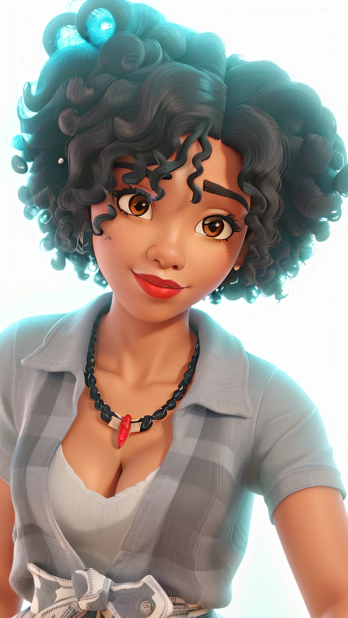 (best quality,masterpiece:1.2),black woman,curly black hair,red lipstick,ultra-detailed