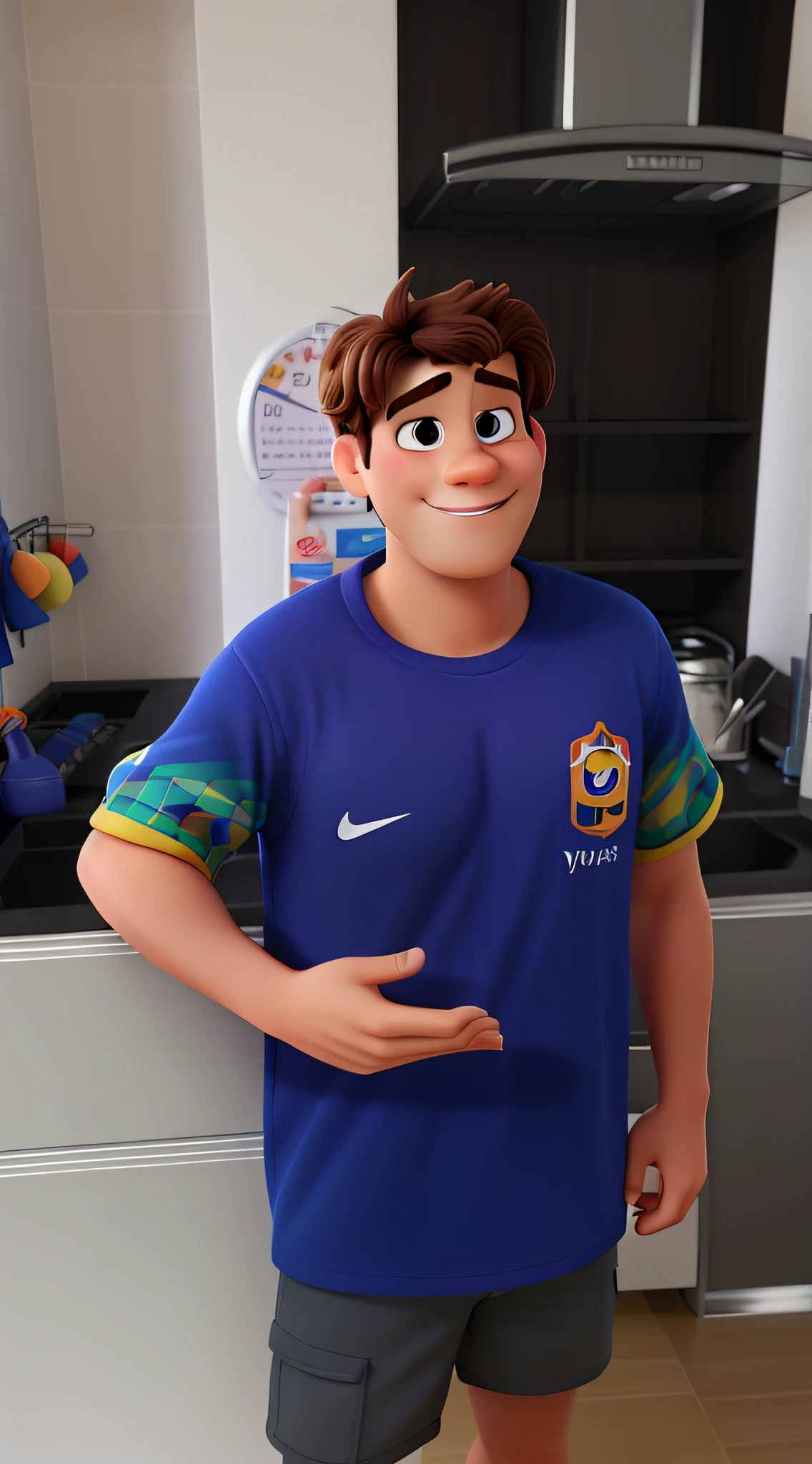 um homem branco estilo disney pixar, melhor qualidade, alta qualidade