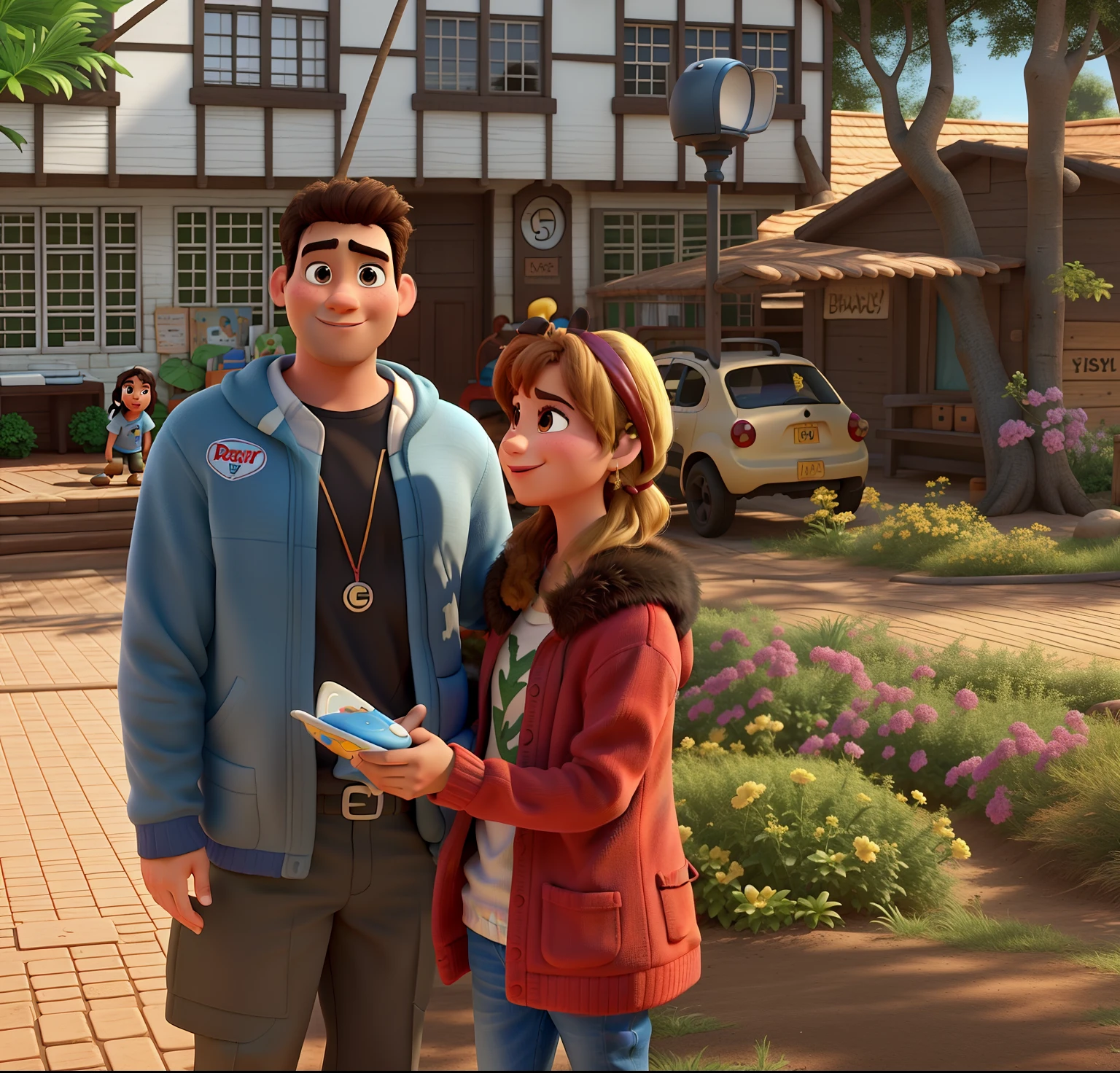 Make this imagem like the Disney Pixar theme.