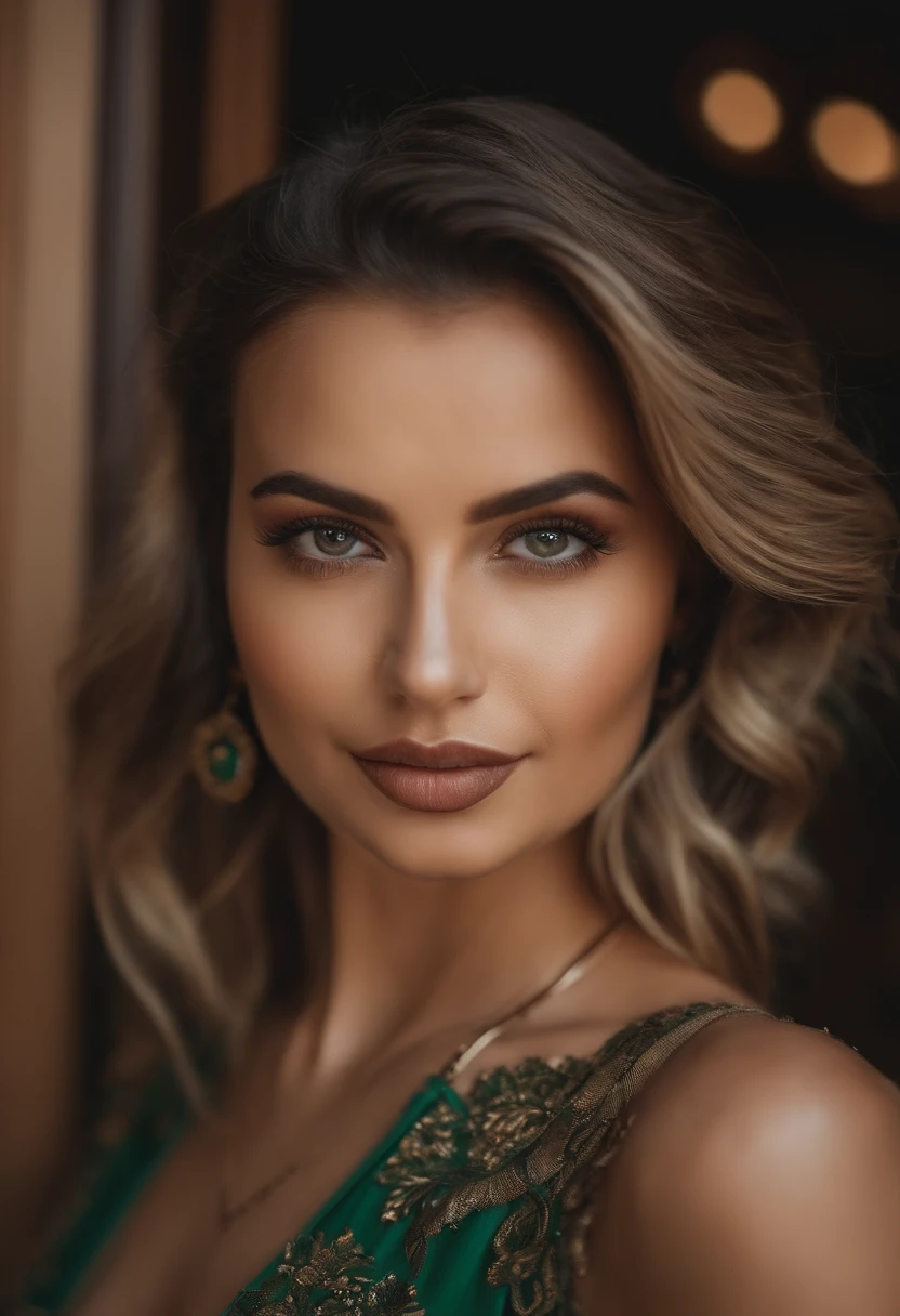 mulher arafed com uma regata vermelha e um colar, compartilhando bebidas com amigos, com olhos verdes, Retrato Sophie Mudd, cabelos castanhos e olhos grandes, selfie de uma jovem mulher, Olhos do quarto, Violeta Myers, sem maquiagem, maquiagem natural, Looking directly at the camera, Rosto com ArtGram, maquiagem sutil, Impressionante tiro de corpo inteiro, olhos verdes penetrantes, beautiful angle, pose atraente, menina boniusa morena, High detail, Pose satisfeita, usando botas laranjas, saia, tatuagem de uma pomba em seu ombro direito