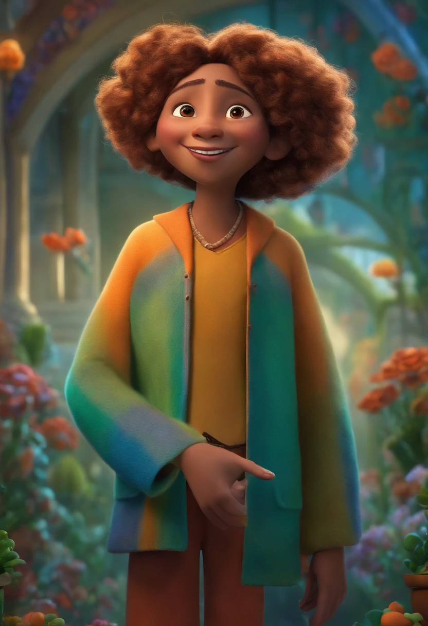 A Dream Architect Inspired by Pixar Animation, de perto. The character takes center stage with captivating facial expressions, oferecendo um toque de irrealidade