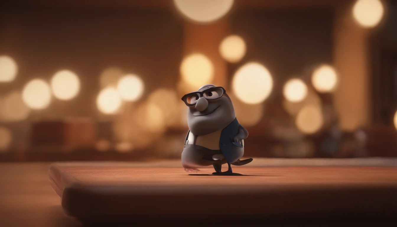 personagem dos desenhos animados de um homem com uma camisa listrada preta e vermelha, animation character, Caractere estilizado, animation style rendering, 3D estilizado, Arnold Maya render, 3 d render stylized, toon render keyshot, Personagem 3D, Personagem 3D, 3d rendering stylized, 3 d character render, personagem de desenho animado, Personagem de close up, Pose de personagem, (Estilo Pixar) (master part:1.2) (Bokeh) (best quality) (pele detalhada) (textura detalhada) (8k) (argila) (Cinematic lighting) (foco nítido
