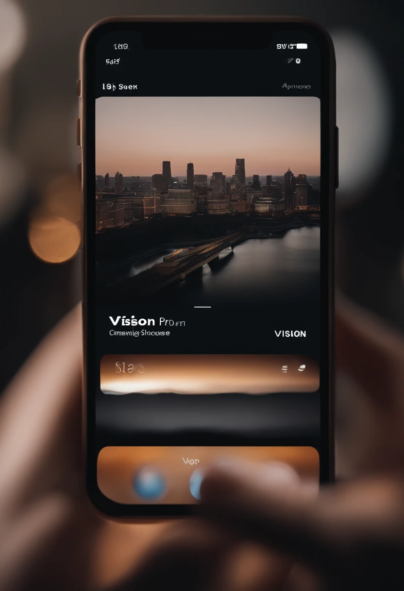 Next up we can show the user accessing apps on the screen for this we can edit out the clip from the official vision pro showcase by apple and use here