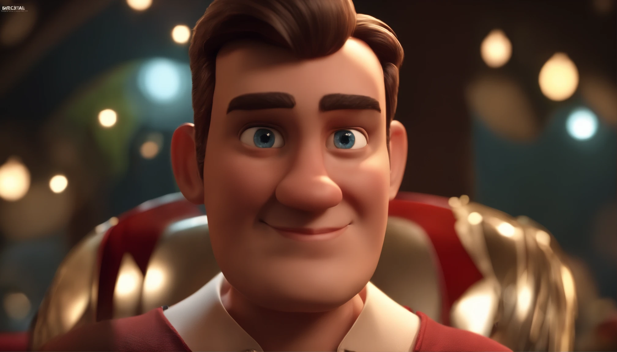 personagem dos desenhos animados de um homem com uma camisa listrada preta e vermelha, animation character, Caractere estilizado, animation style rendering, 3D estilizado, Arnold Maya render, 3 d render stylized, toon render keyshot, Personagem 3D, Personagem 3D, 3d rendering stylized, 3 d character render, personagem de desenho animado, Personagem de close up, Pose de personagem,  (Estilo Pixar) (master part:1.2) (Bokeh) (best quality) (pele detalhada) (textura detalhada) (8k) (argila) (Cinematic lighting) (foco nítido