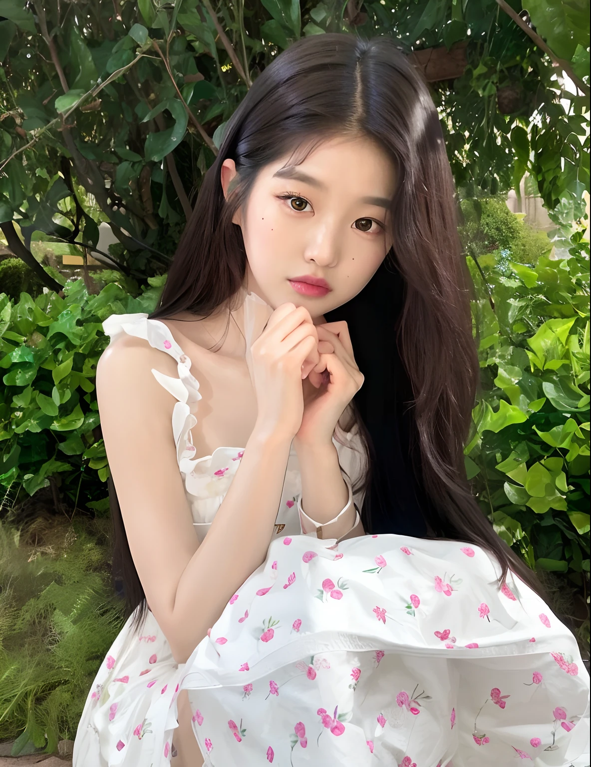 Araffe Asian woman with long black hair wearing a white dress, young cute wan asian face, Chica joven y linda, ulzzang, Asian girl with long hair, linda joven, Una linda joven, linda joven, Ruan lindo vtuber, hermoso bastante joven, hermosa joven, Lindo hermoso, beautiful asian girl, Joven y adorable rostro coreano