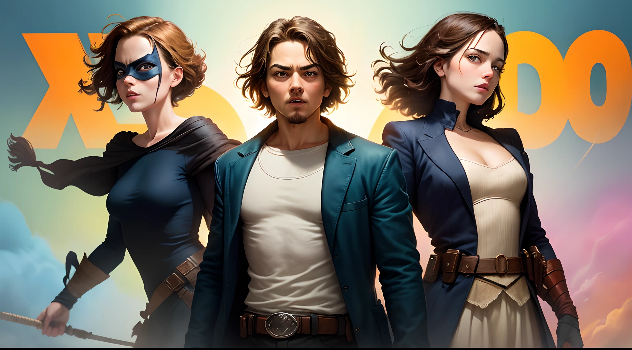 Create a pixar movie cover style image of the movie V for Vendetta