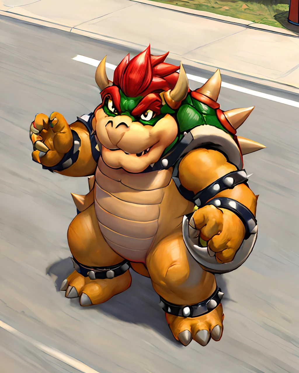bowser, masterpiece, best quality, high quality, highly detailed, extremely detailed 8k wallpaper, hyper-detailed, high resolution, highres, absurdres, intricate detail, extremely detailed
((celtic)) warrior, 1boy, male focus, mature male,
full body
dominant pose, muscular,