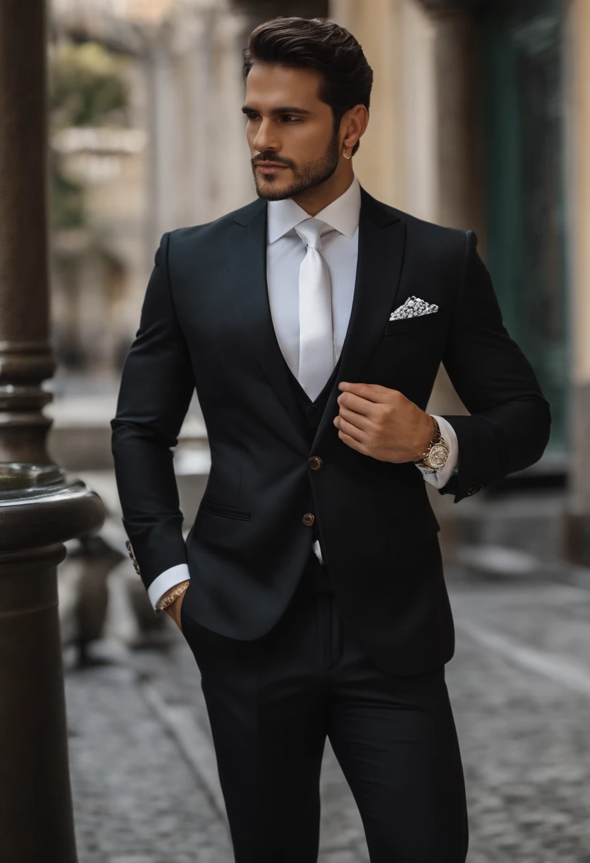Arafed homem de terno, ajusta a gravata no escuro, Use terno e gravata., Use terno e gravata., Story Details: vestindo um terno, Use terno e gravata., Wear a business suit, wearing a business suit, Coloque um terno., Use um manto e gravata., ternos e gravatas., vestindo um terno, Wear a strict business suit., wearing a black business suit.
