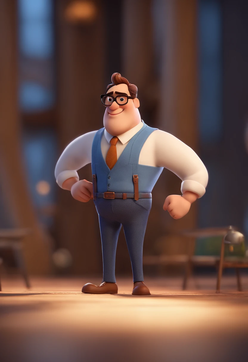 A close up of a cartoon character with a suit and tie - SeaArt AI