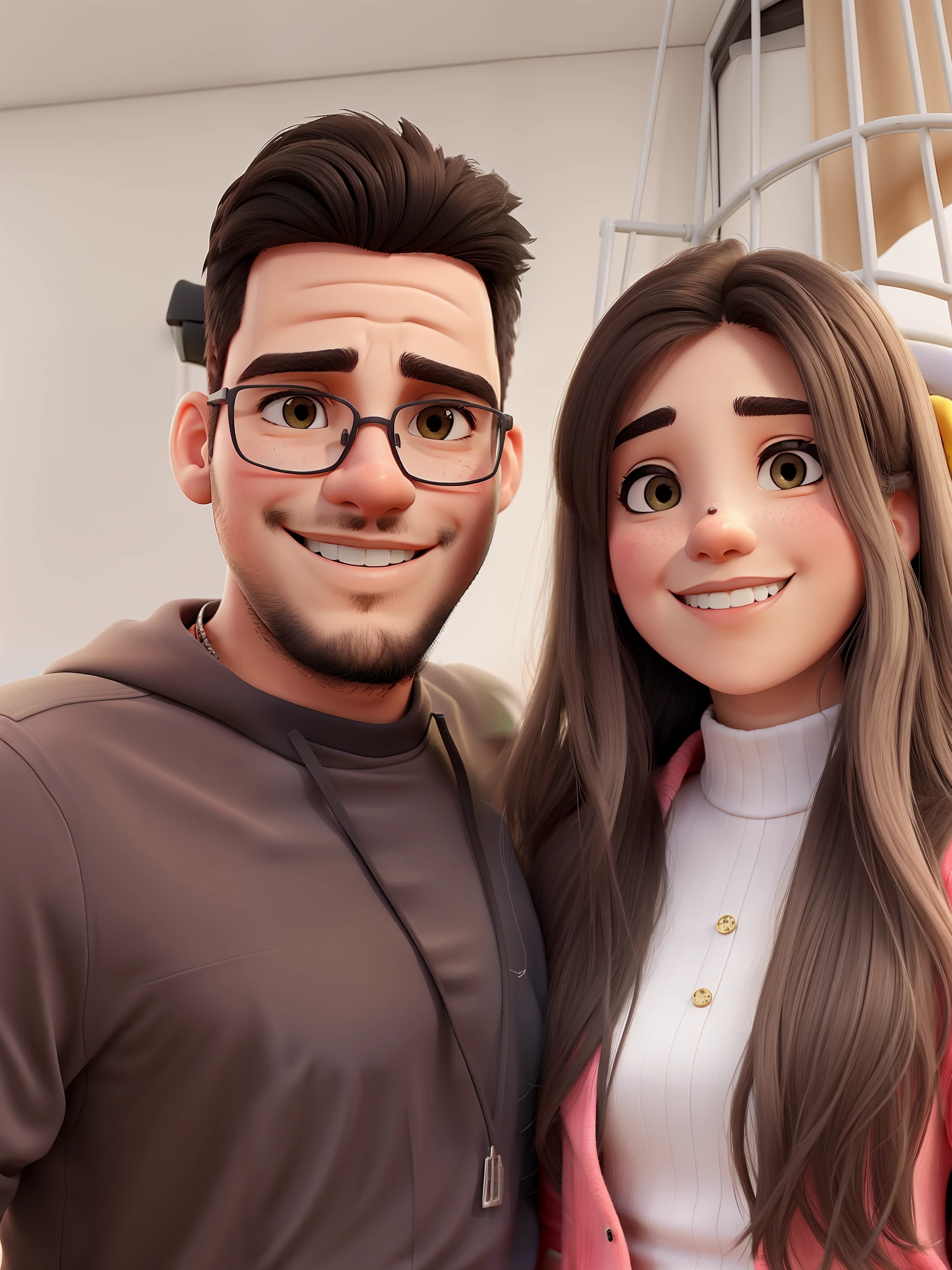Um casal jovem