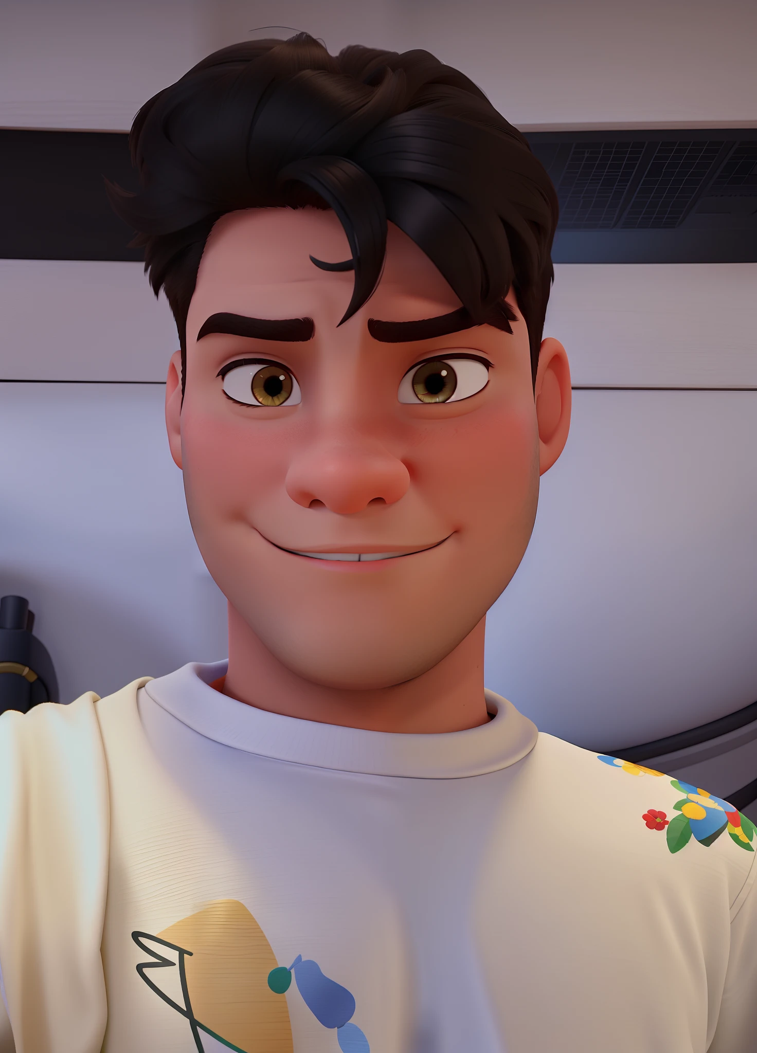 Um menino estilo disney pixar, alta qualidade, melhor qualidade