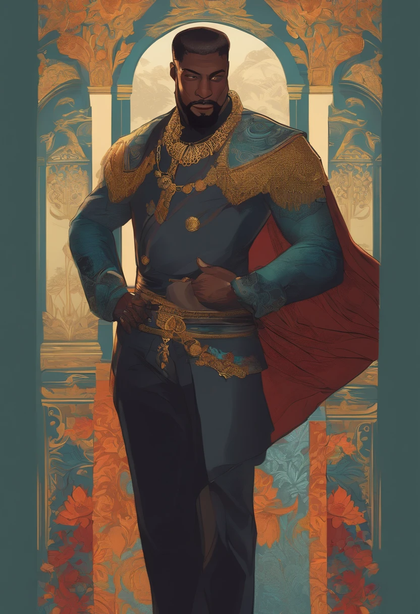 Personagem de desenho animado de um homem com terno