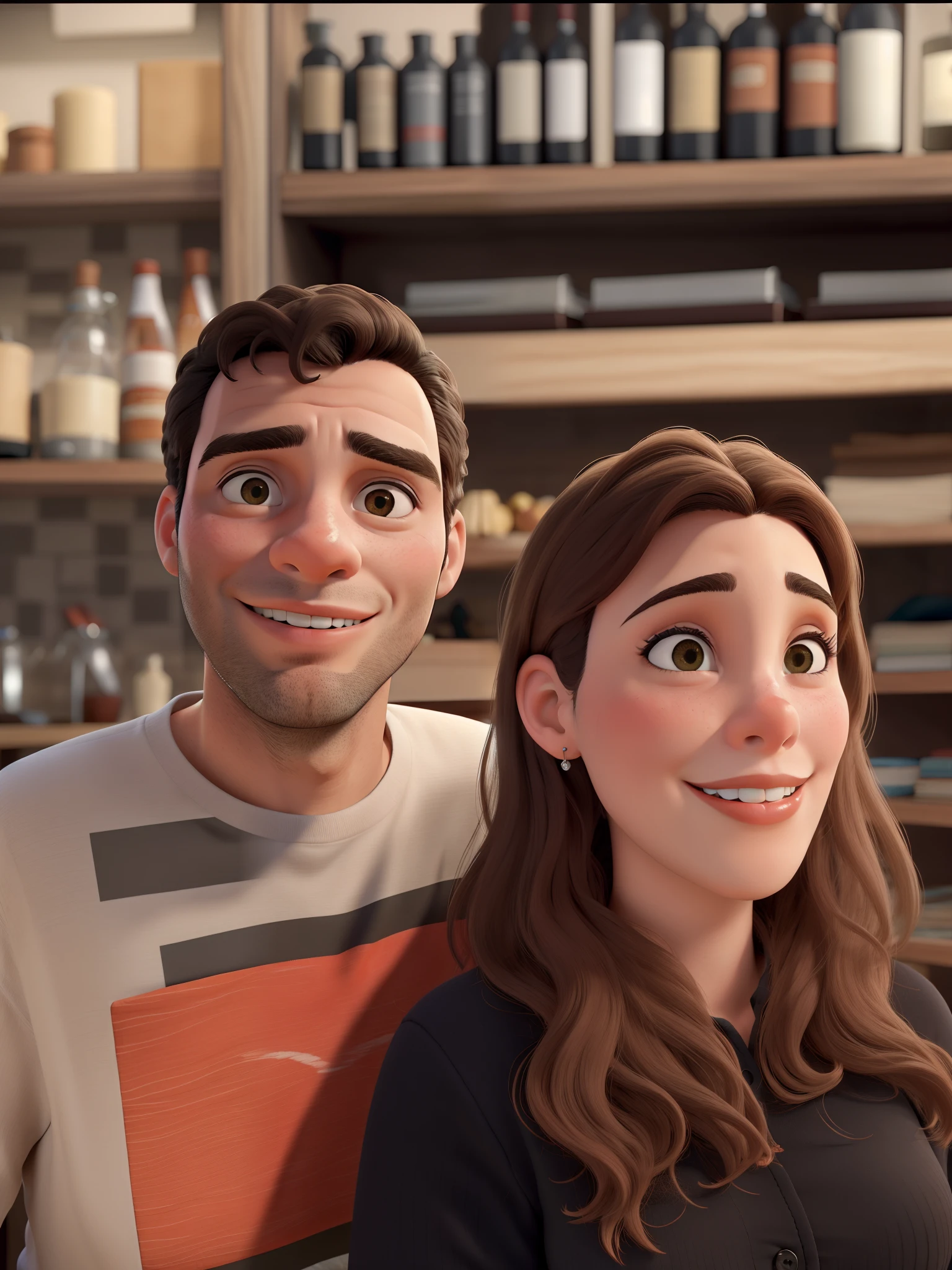 obra-prima, melhor qualidade, casal, rosto detalhado