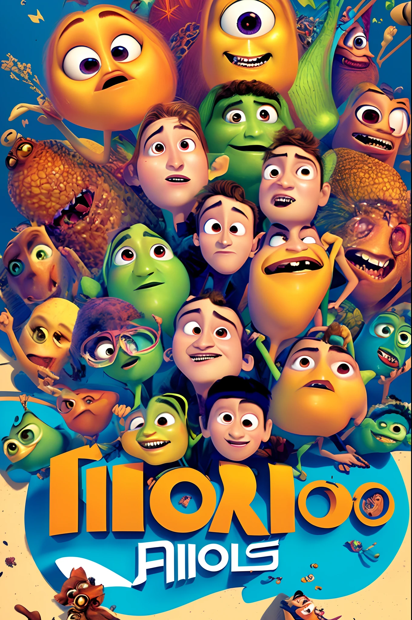 Poster no estilo Pixar