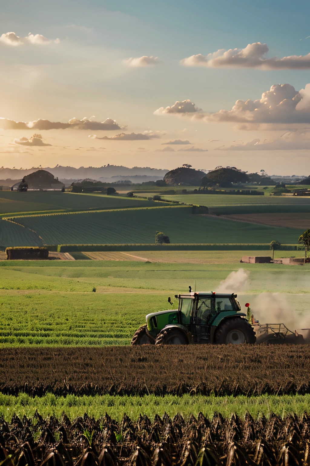 Create 5 real images of agribusiness in Brazil