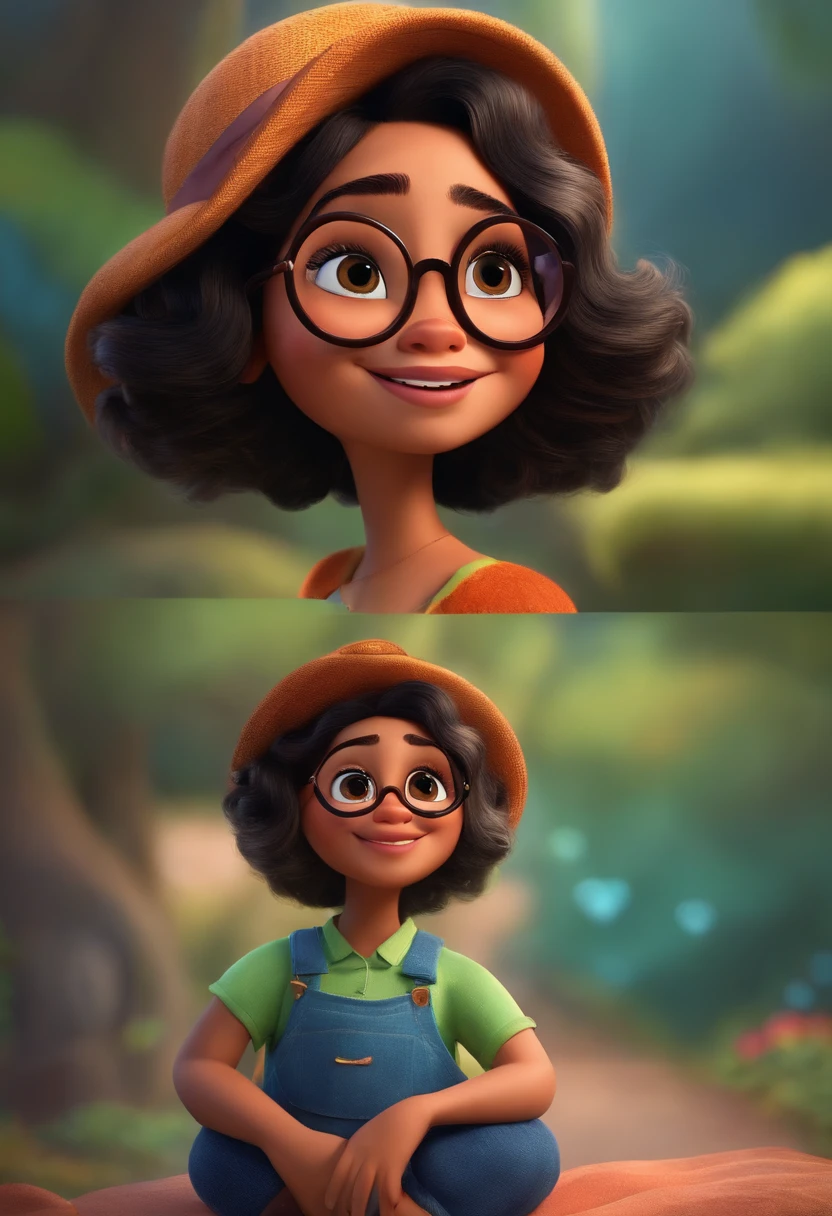 Um filme inspirado na Disney Pixar (MENINA morena de oculos e sorriso largo