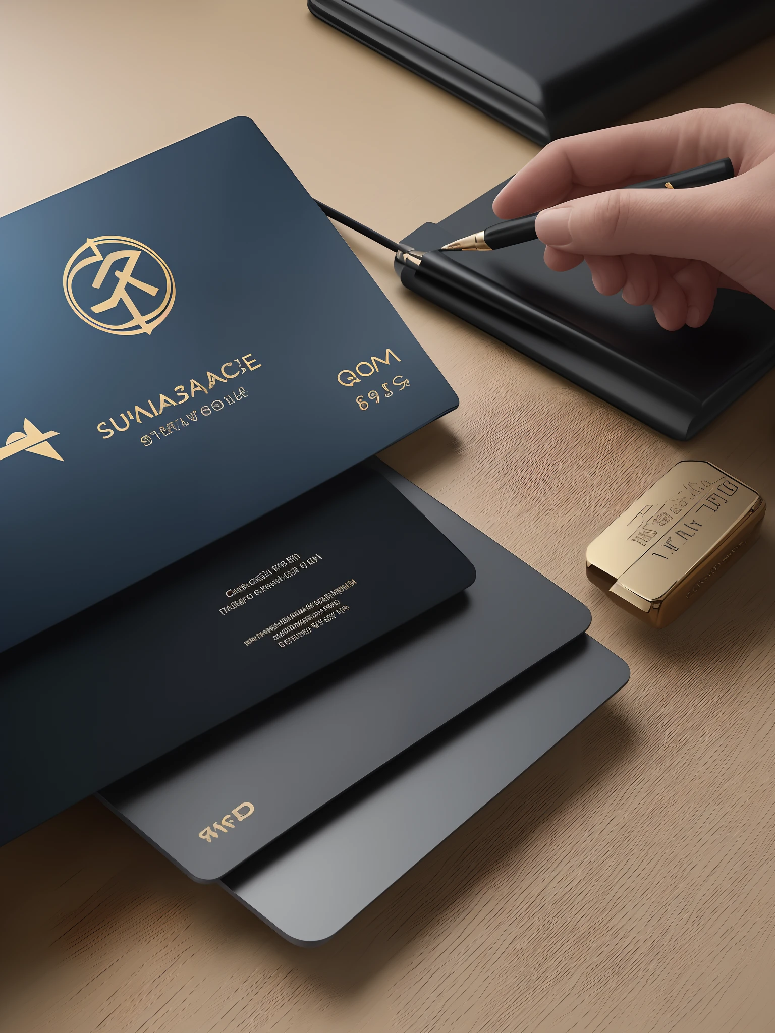 A logo with a visual representation of wealth and financial wisdom. Using a sober color palette, como tons de azul e dourado, The center image is an icon that combines elements of a column, symbolizing stability and confidence, e uma folha de papel estilizada, denoting education and knowledge. The icon is carefully interlaced, reflecting the integration and harmony necessary for financial success, na parte superior, o nome "Wealth WiseIns" It's sleek and modern, with a serif font that conveys trust and professionalism. As palavras "Wealth" e "Wise" are highlighted in blue, Representing serenity and financial intelligence. A palavra "Ins" in gold adds a touch of sophistication, sugerindo insights e conhecimentos exclusivos, o logotipo globalmente transmite a mensagem de que o "Wealth WiseIns" It is a stable source of guidance, unindo sabedoria e prosperidade financeira para todos os seus visitantes, qualidade Premier, rosto delicado da mulher, Baixa luz difusa, pele natural, 8k UHD, alta qualidade, grain of film, iPhone, Photo RAW sequence, dedo mordedor, rosto detalhado, Fundos detalhados ligeiramente desfocados, HDR, foto realista, Foto profissional, fotorrealista.