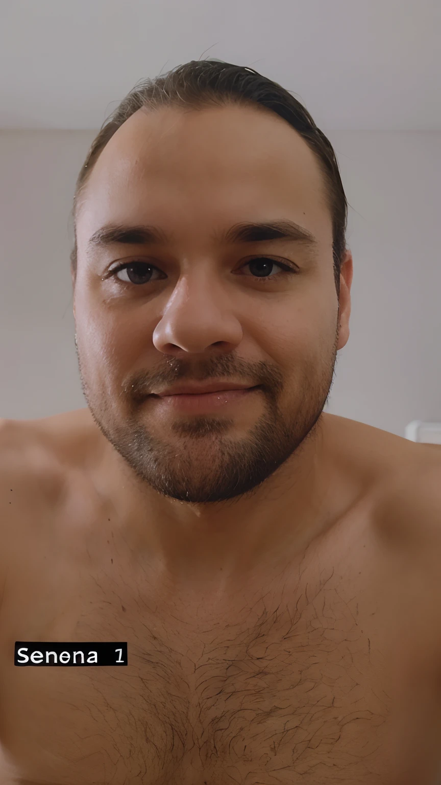 there is a man with a beard and no shirt on taking a selfie, taken in the early 2020s, 3 2 - ano - homem de idade, 2 7 anos, 2 4 - ano - homem de idade, 2 9 anos, 2 8 anos, selfie de um homem, imagem frontal, 3 2 anos, Fotografia selfie 8k