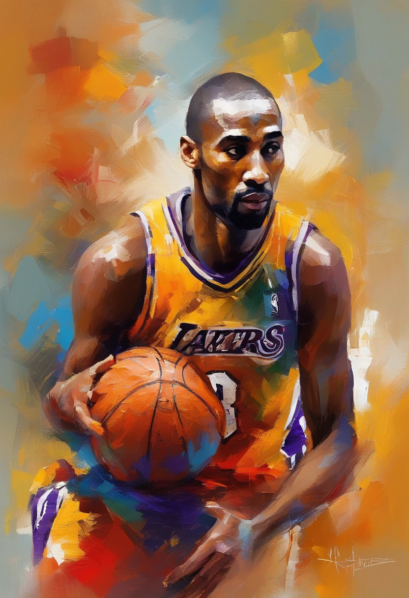 I want to go through my hobby, basketball, which I love，My favorite basketball star - Kobe，There are three letters HGP in the picture，Add some musical elements