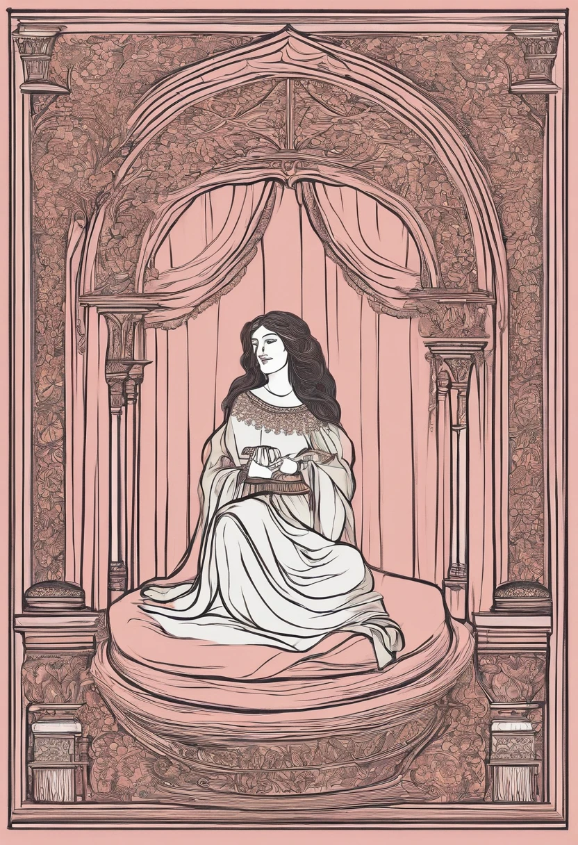 (master part, melhor QUALIDADE) medieval, bebe recem nascido , In a wooden cradle ,cobertor rosa claro,One person, olhos azuis, pele clara ,cabelos pretos.