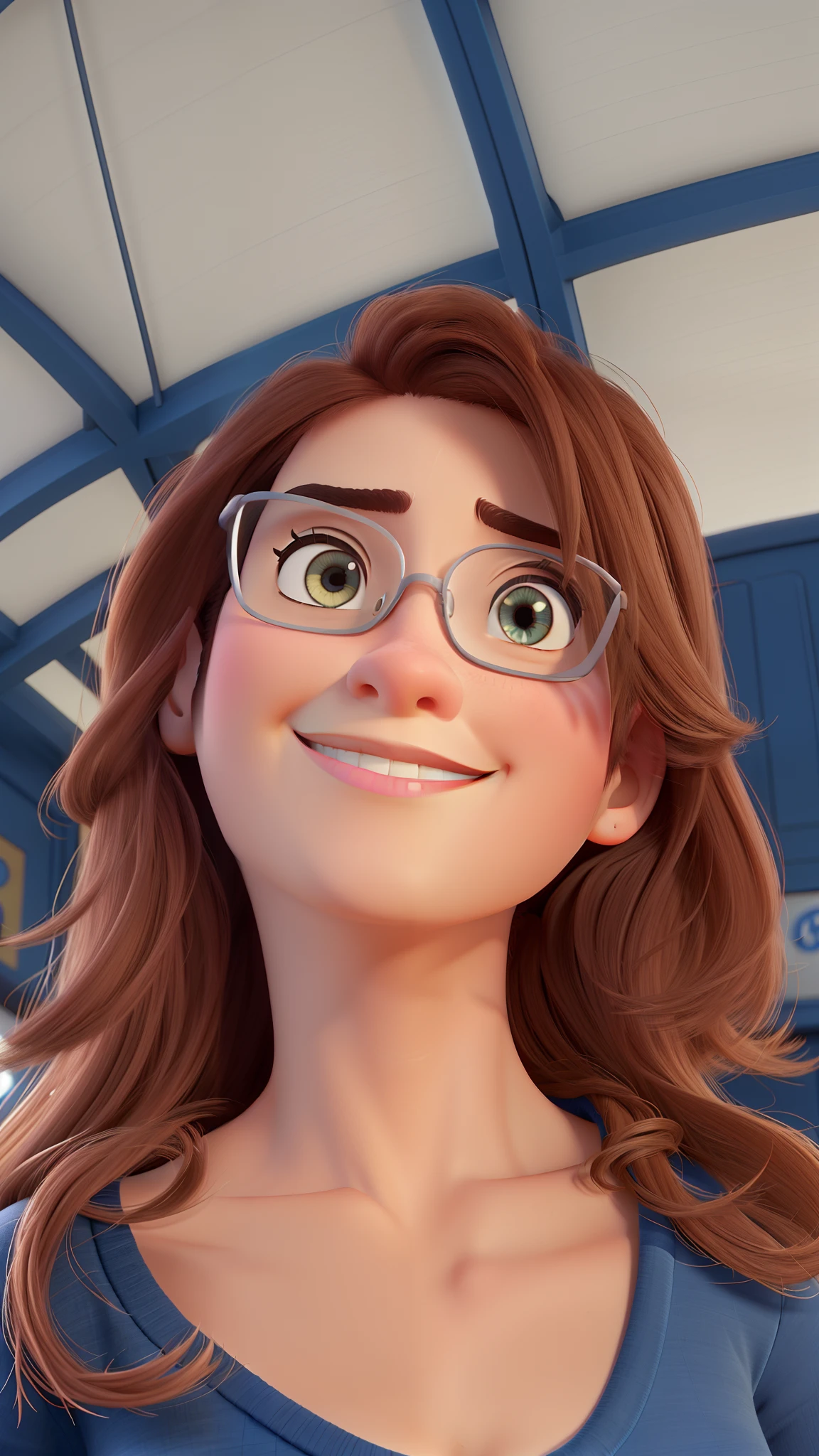 Recriar a foto no estilo disney pixar. keep all features