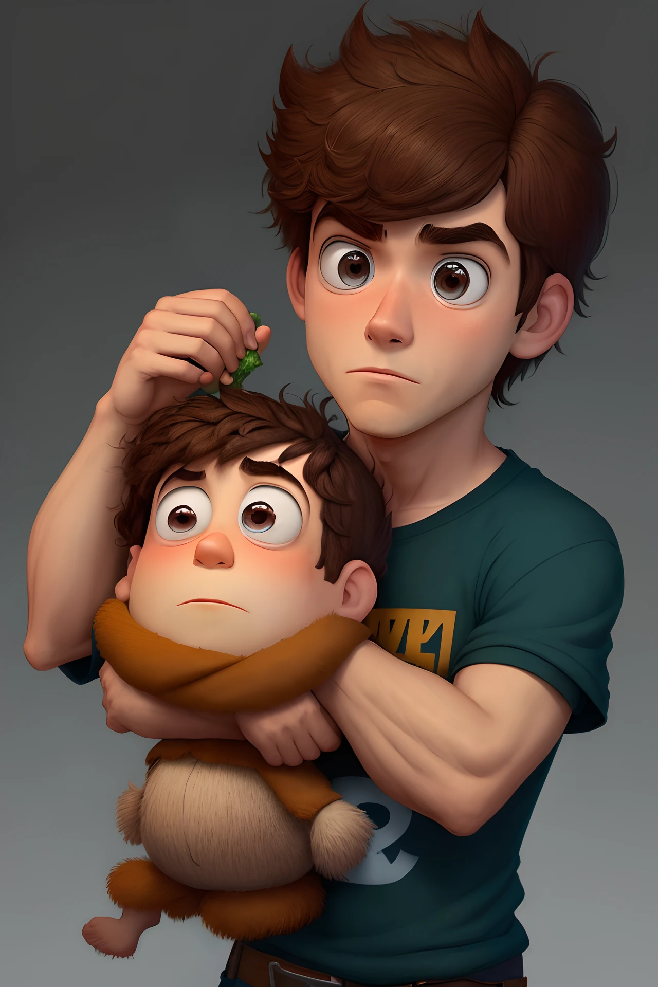 Pixar, homem jovem com cabelo pouco grisalho, pouca barba e levemente grisalho