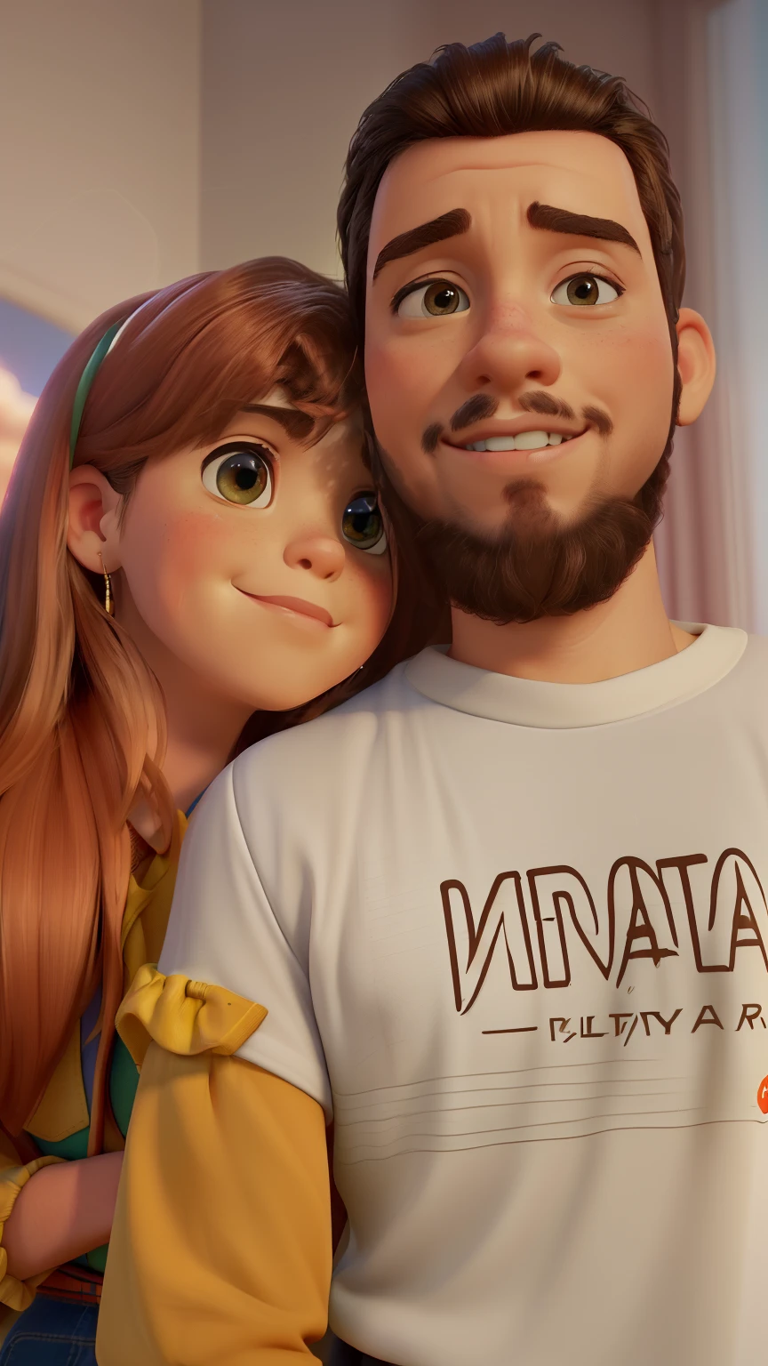 (best quality,4k,8k,Altas,master part:1.2),ultra-detalhado,(Realistic,fotorrealista,photo-realistic:1.37),casal amoroso,Iluminado,pano de fundo da grade,illustration,Romantic Atmosphere,vivid colors,Retratos,soft lighting,dia ensolarado, pixar
