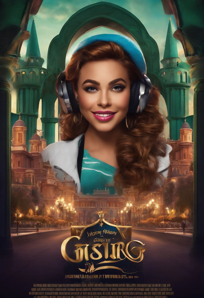 "Create a high-resolution Disney movie poster featuring rap singer Hungary hiphop