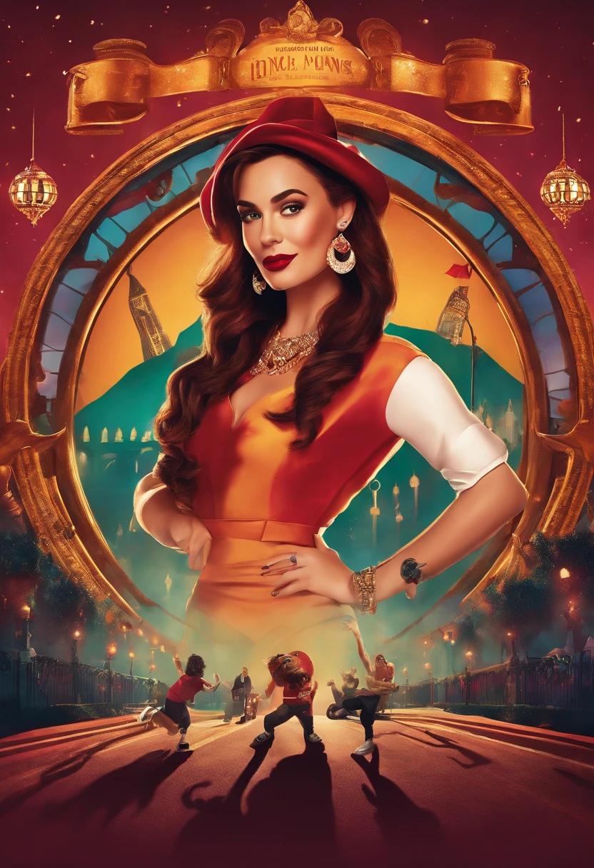 "Create a high-resolution Disney movie poster featuring rap singer Hungary hiphop