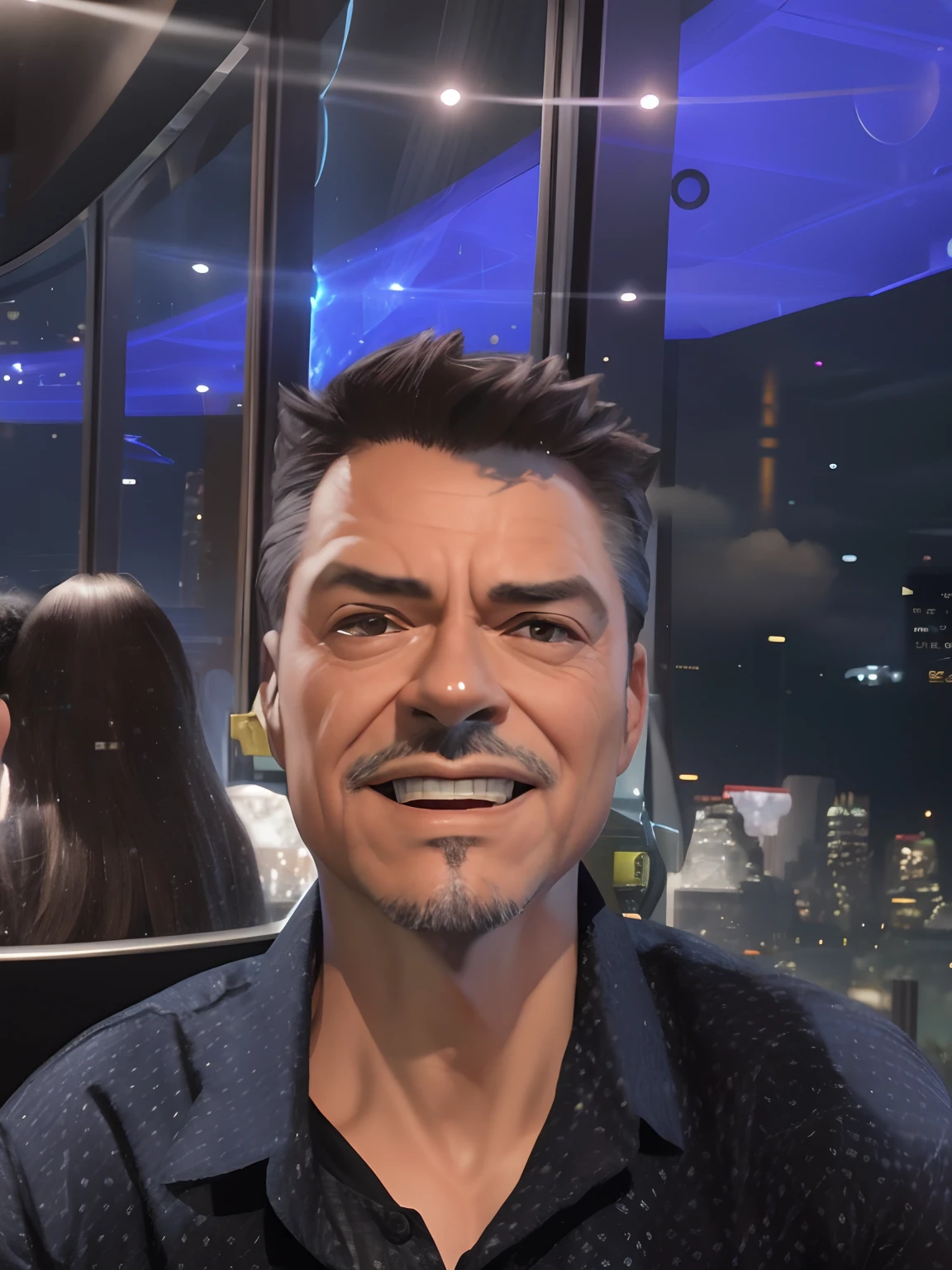 Marvel, Old man Tony Stark, realistically, dynamic lights, old, gray stubble, full shoot, (extremely detailed CG unity 8k wallpaper), trending on ArtStation, trending on CGSociety, High Detail, Sharp focus, dramatic, photorealistic
