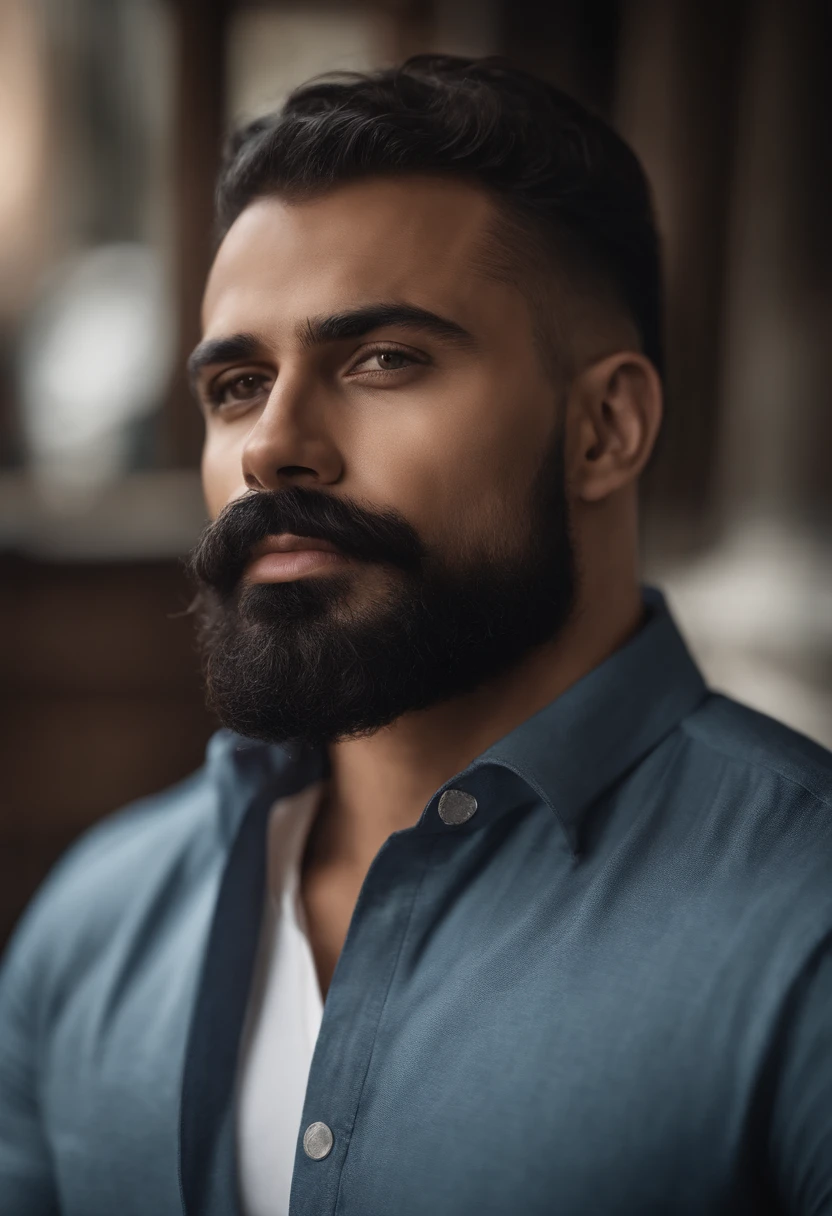 Homem africano musculoso com barba e bigode na camisa branca, best quality,4k,8k,homem muito atraente com barba, pelos faciais bem cuidados, FOFO, breath-taking, Realista, imagem ultrarrealista, Bigode Natural, macho velho,foto retrato suave 8 k, retrato muito detalhado, bigode grosso, estilo hiper-realista, barba fina e brilhante, pelos faciais curtos, Bartstoppeln, FOFO, rosto detalhado, retrato ultra realista, cabelos grisalhos,terno elegante, boca aberta,