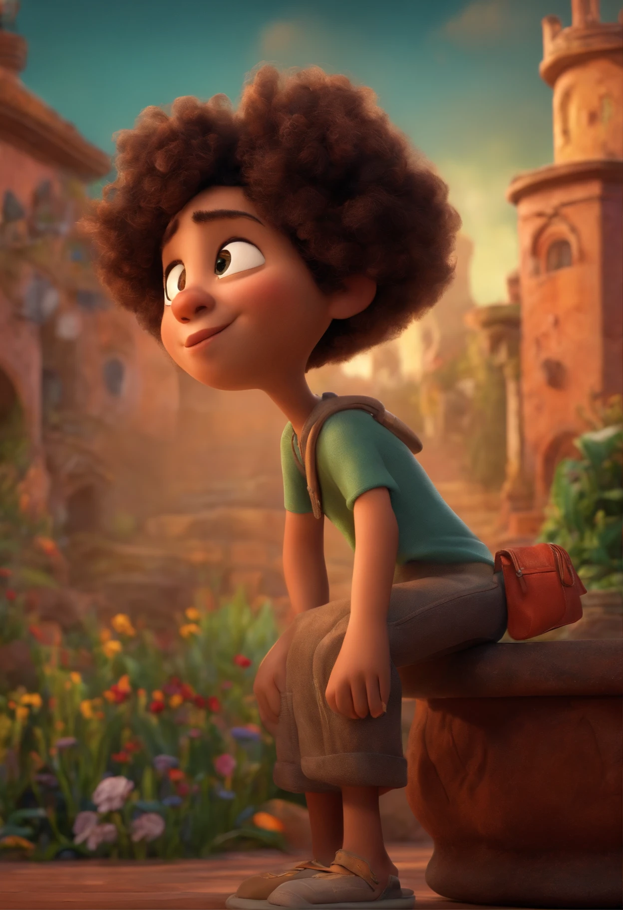 A Dream Architect Inspired by Pixar Animation, de perto. The character takes center stage with captivating facial expressions, oferecendo um toque de irrealidade