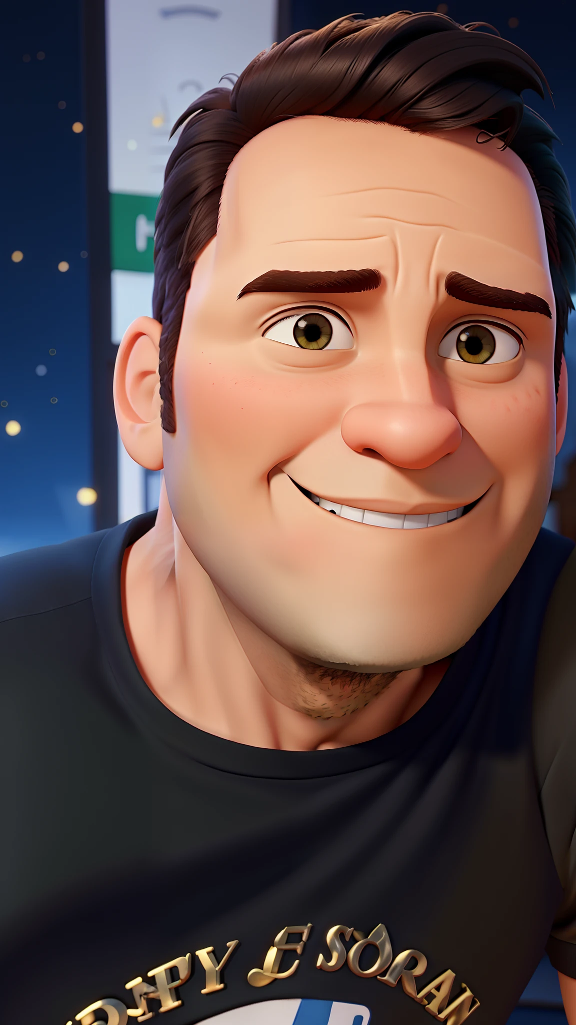 Homem estilo Disney pixar com Alta qualidade