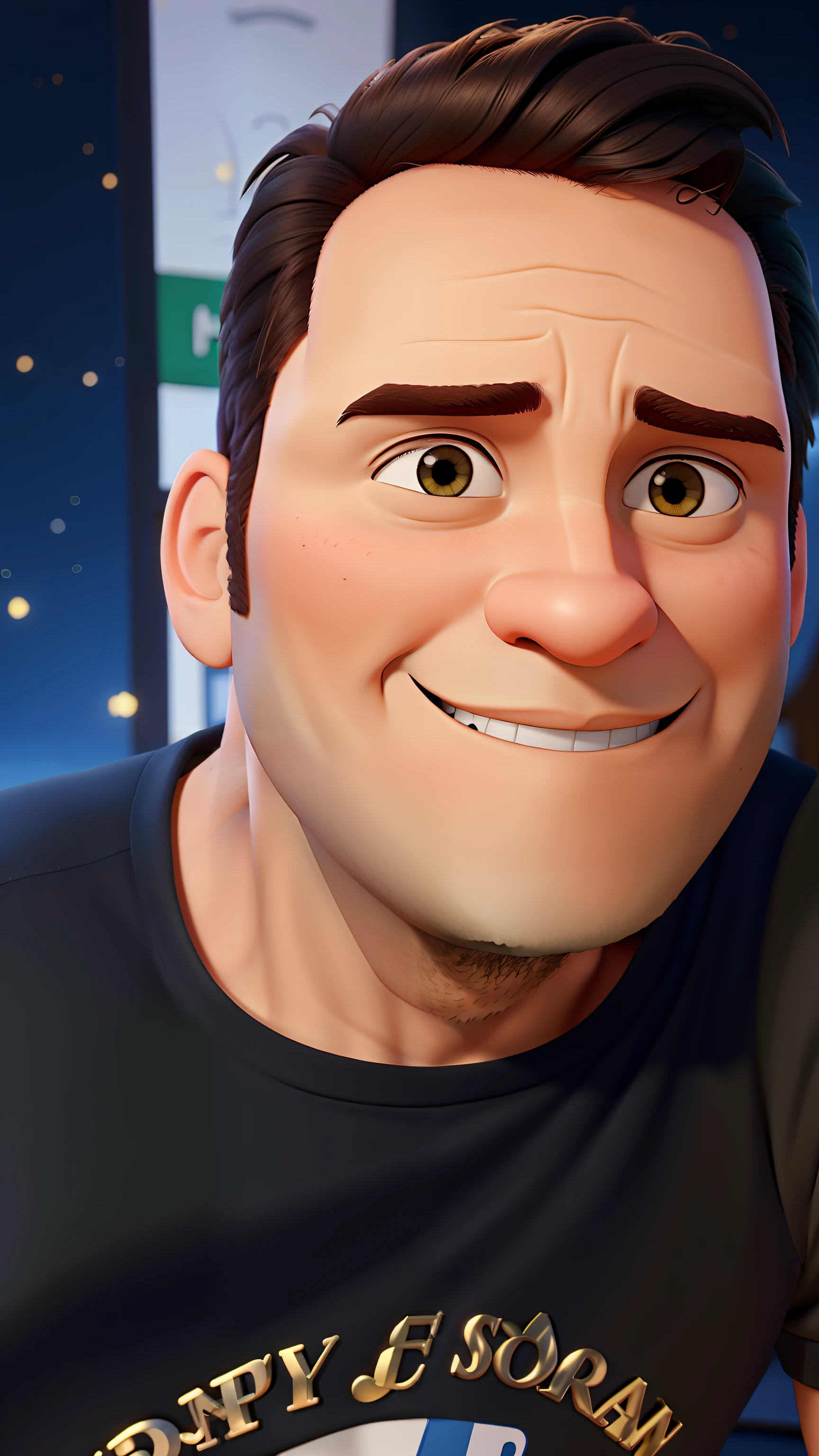 Homem estilo Disney pixar com Alta qualidade