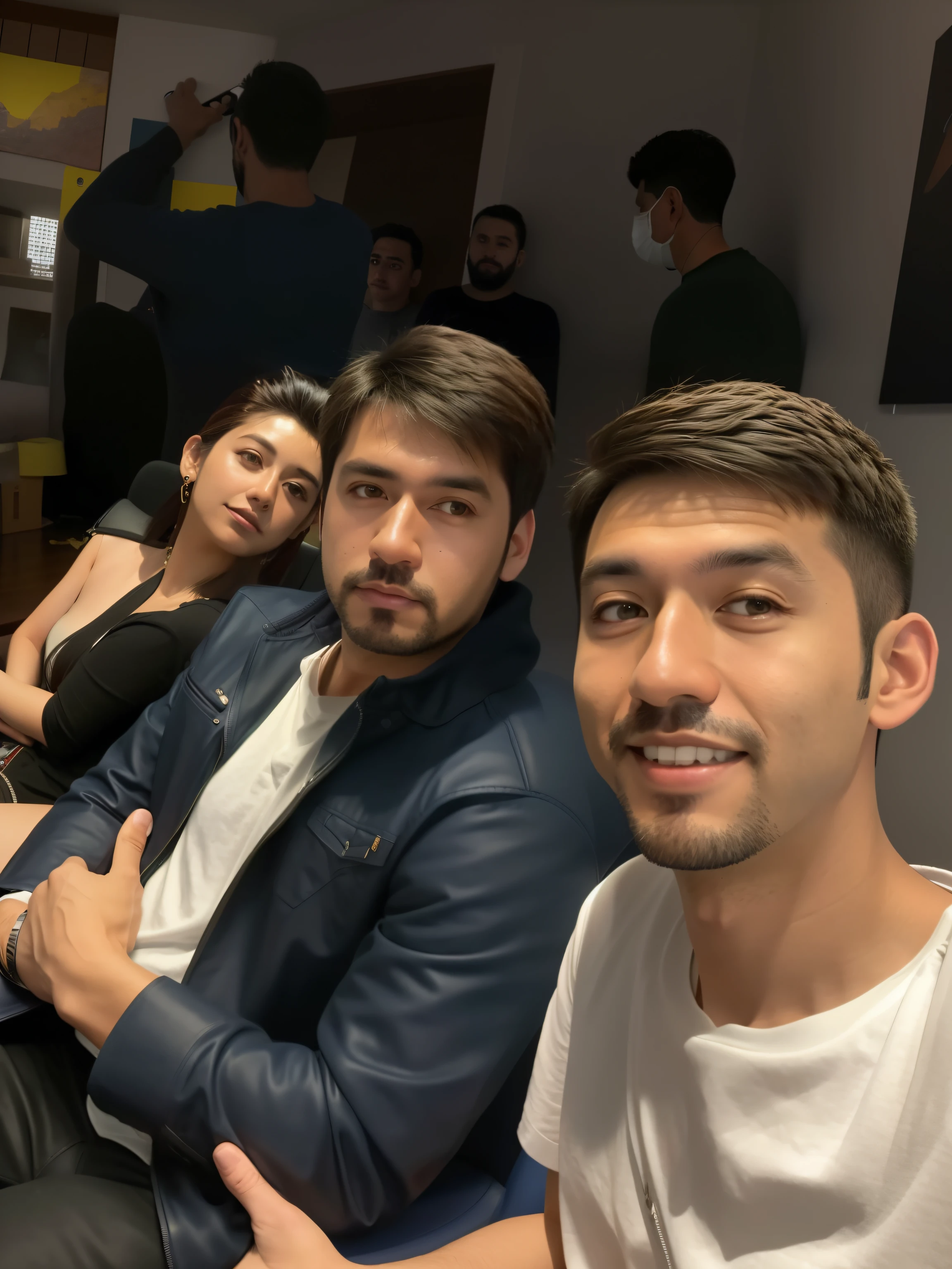 There's three people sitting in a chair, foto de perfil, foto do perfil, imagem de qualidade muito baixa, imagem de perfil, Pablo Carpio e Jordan Grimmer, taken in the early 2020s, Khyzyl Saleem, non blurry, foto de perfil 1024px, facebook post, Directed by: Byron Galvez, artista desconhecido, foto de perfil
