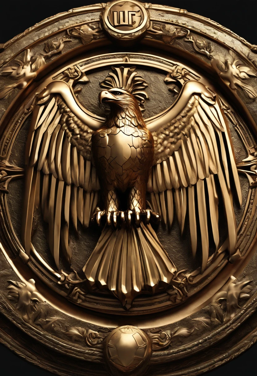 PNG with transparent background the words "Wehrmacht Corps", alluding to gold, without symbols on a continuous line