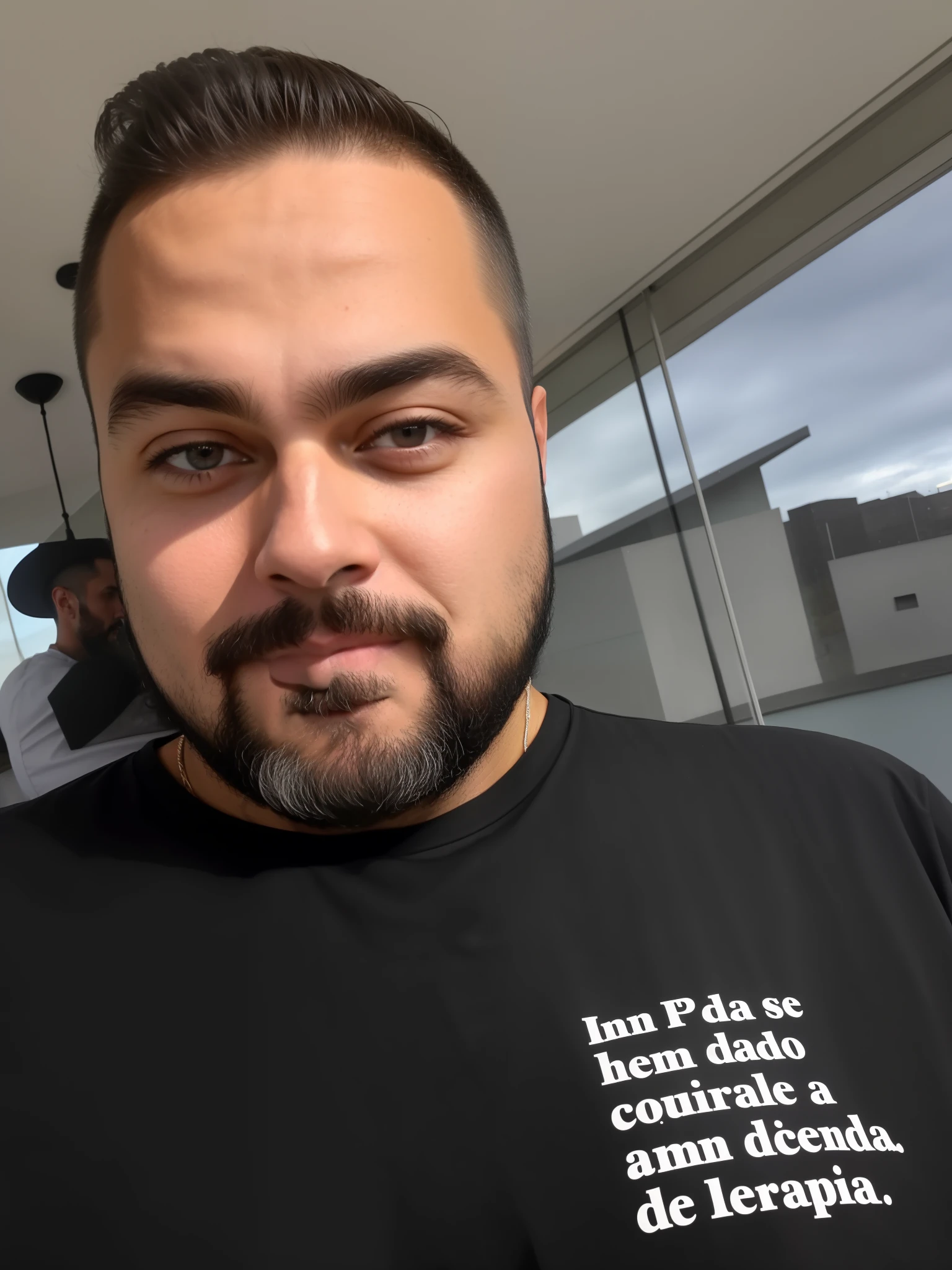 there is a man with a beard and a black shirt, david rios ferreira, gui guimaraes, andrea rocha, inspired by Antonio Parreiras, edu souza, icaro carvalho, Henry Alvim Correa, by Antonio Parreiras, in sao paulo