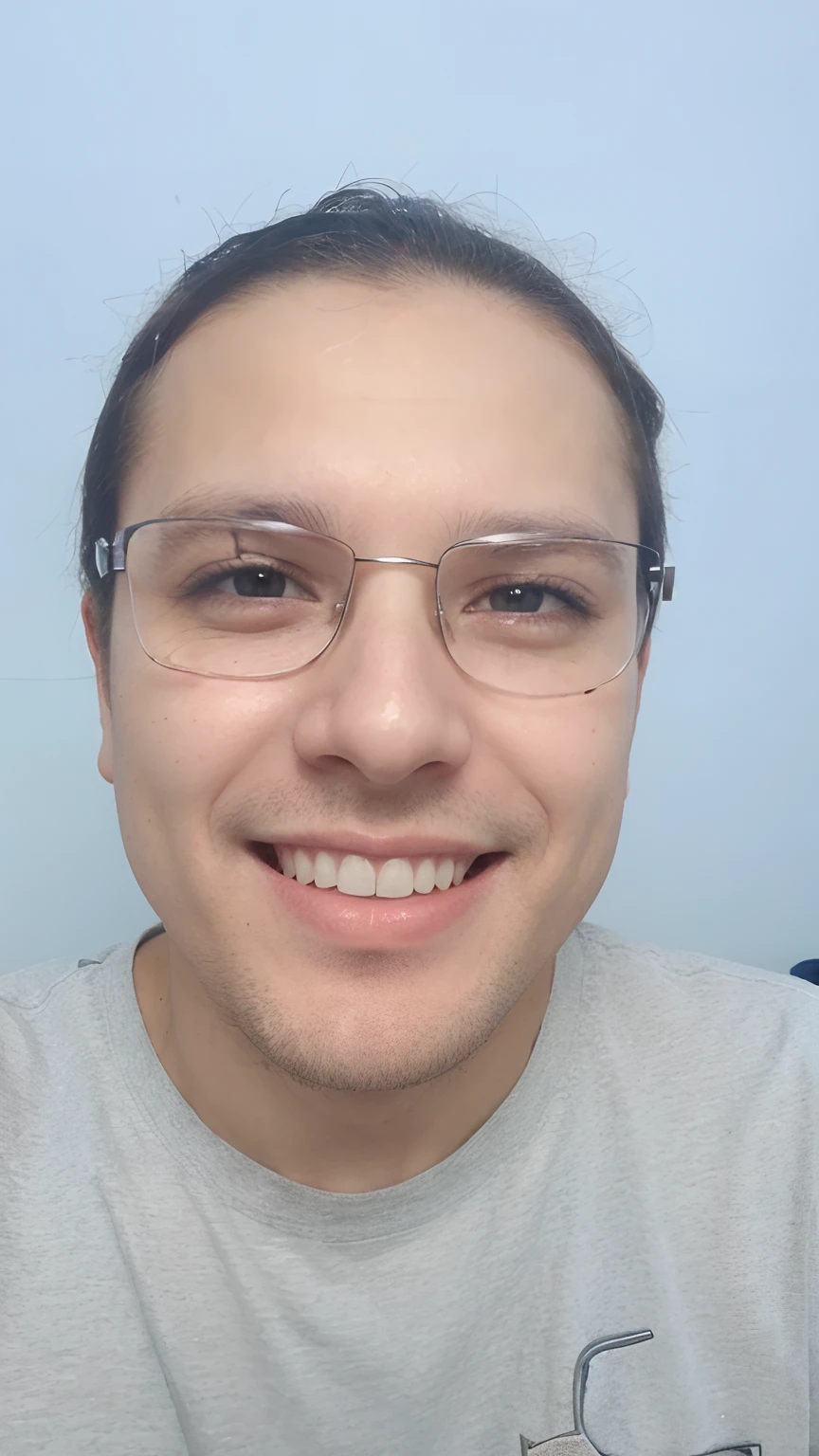 Mais jovem e cabeludo