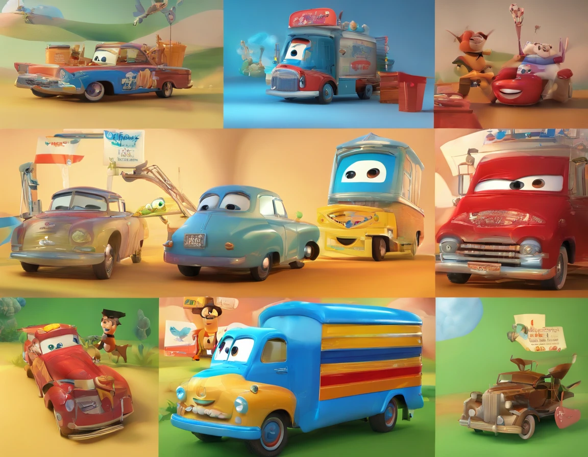 Create a Disney Pixar Style Poster