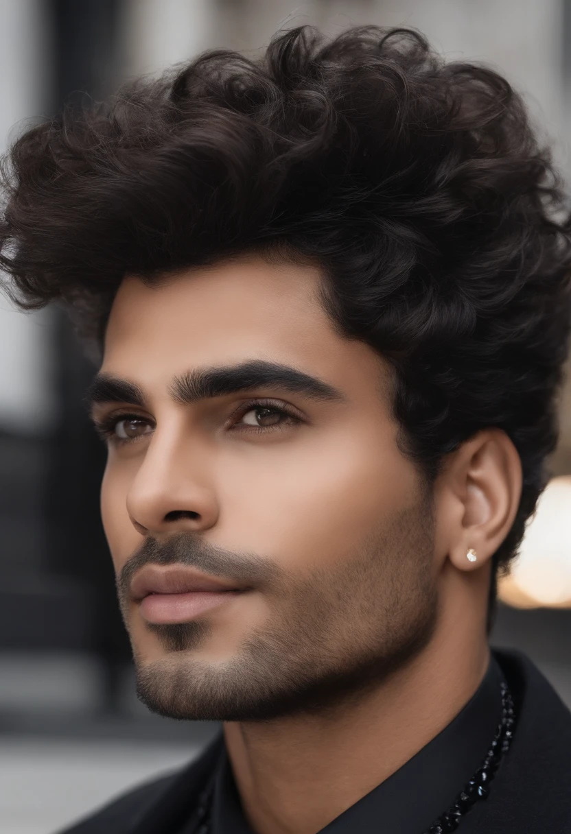(Homem de cabelos curtos voltado para a frente、High-level image quality)Only the face and neck part、capuz preto、Cabelos escuros、olhos pretos brilhantes、O humot do cabelo、Brilhos、Put your hand on your cheek、olhando para baixo(Antecedentes com)Escuro