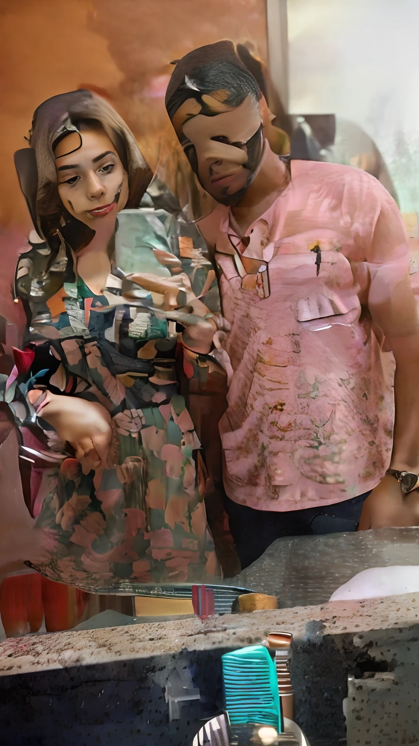 There's a man and a woman taking a selfie in a bathroom mirror, imagem de perfil, Lovely couple, Directed by: Nandor Soldier, by Amelia Peláez, foto de perfil, Directed by: Benjamin Marra, par, foto do perfil, por Ella Guru, Directed by: Leonard Daniels, Upload de alta qualidade, Directed by: Olivia Peguero, Directed by: Emanuel Witz, 🤬 🤮 💕 🎀