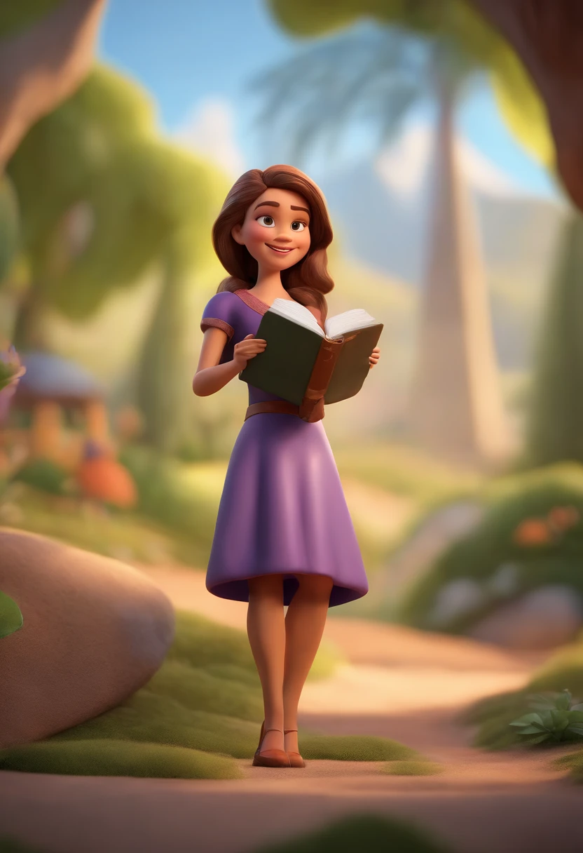 Cartoon character of a woman with bible in hand and a rainbow-colored salopete dress, cor dos olhos castanho, animation character, Caractere estilizado, animation style rendering, 3D estilizado, , 3 d render stylized, toon render keyshot, Personagem 3D, Personagem 3D, 3d rendering stylized, 3 d character render, personagem de desenho animado, Personagem de close up, Pose de personagem, (Estilo Pixar) (master part:1.2) (Bokeh) (melhor qualidade) (pele detalhada) (textura detalhada) (8k) (argila) (Cinematic lighting) (Sharp focus
Preparing