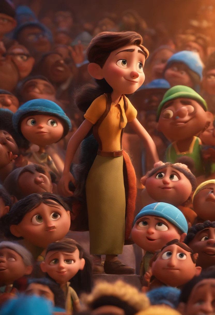 A Dream Architect Inspired by Pixar Animation, de perto. The character takes center stage with captivating facial expressions, oferecendo um toque de irrealidade