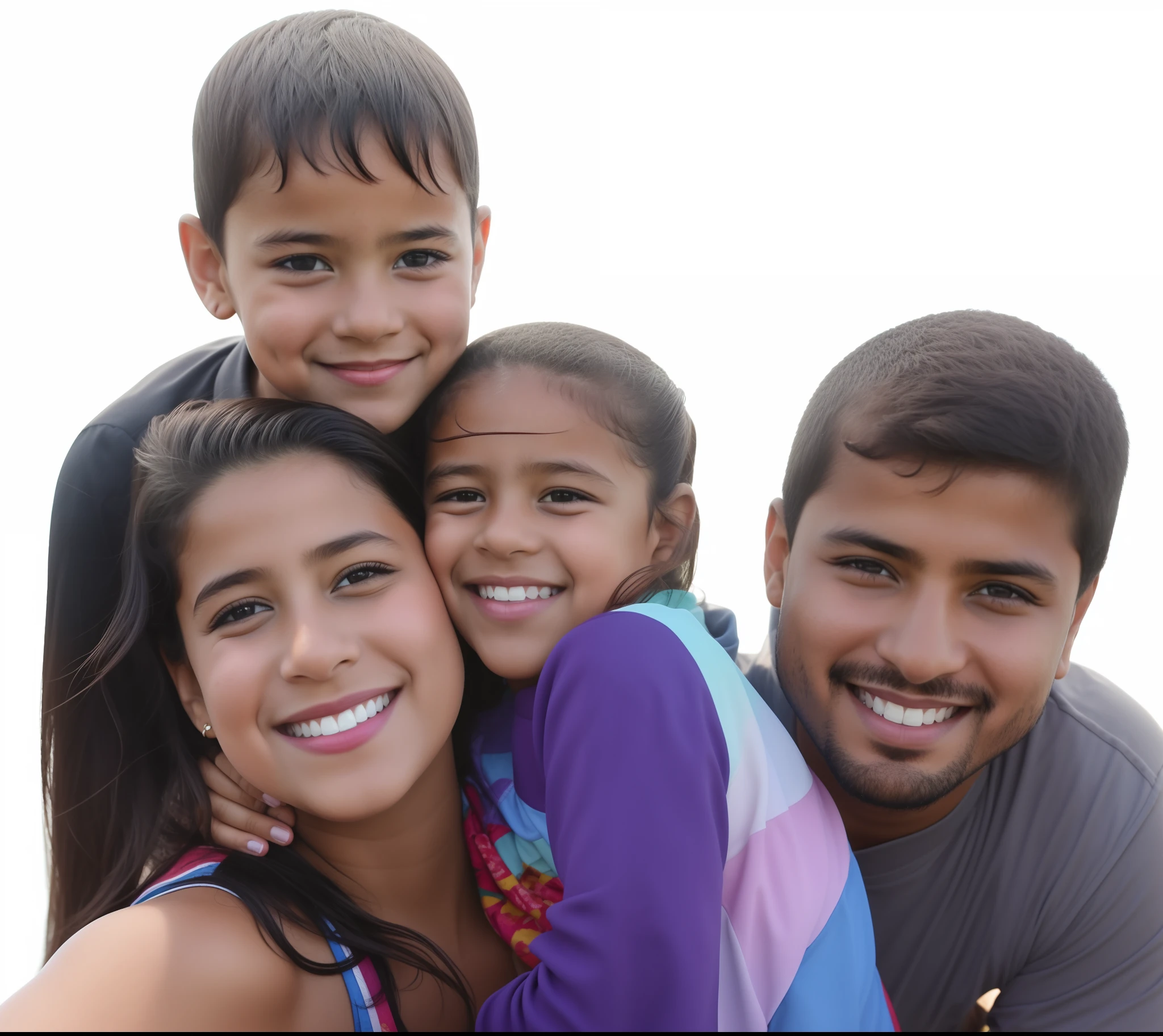 There are three people and a posing for a photo, Happy family, Family photo, foto de perfil, Directed by: Siona Shimshi, family portrait, Fotografia tirada em 2 0 2 0, vacation photo, divertindo-se, foto colorida, imagem de perfil, Directed by: Zahari Zograf, slide show, foto colorida, no fundo preto, com um fundo preto